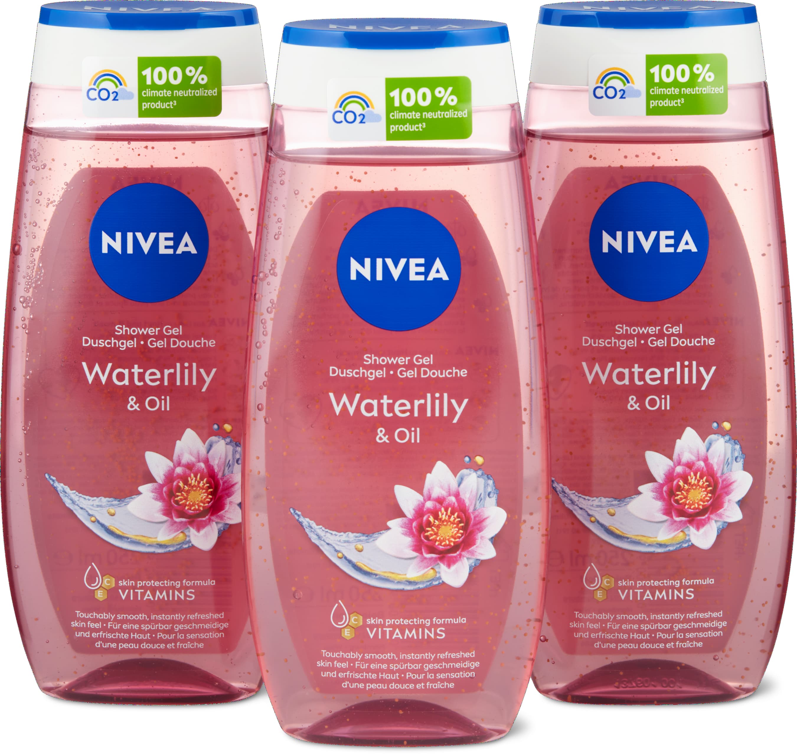 Nivea Gel douche Waterlily & Oil 3x250ml